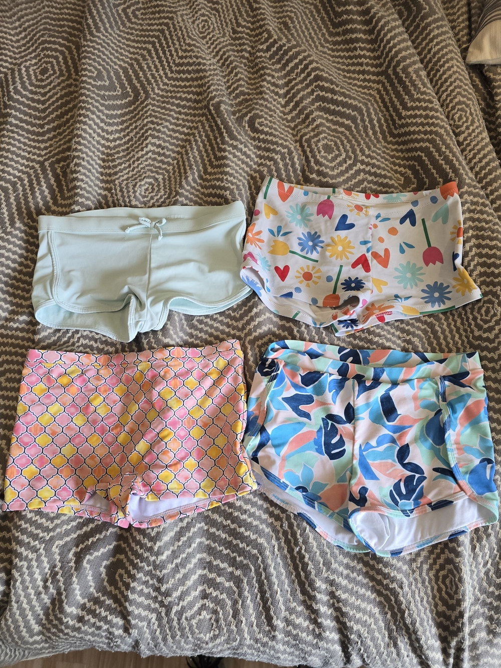 Mixed Girls Swim Shorts Set - Size 10/12